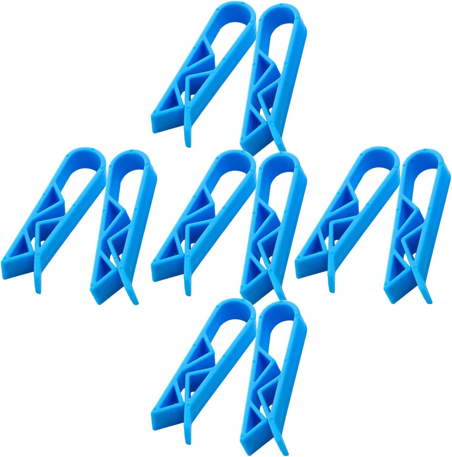 POPETPOP 24pcs Plastic Garbage Bag Clamp Clips for Kitchen Trash Bins, Small Non-Slip Waste Basket Fasteners, Sturdy Bin Bag Clips for Indoor Garbage Can Organization