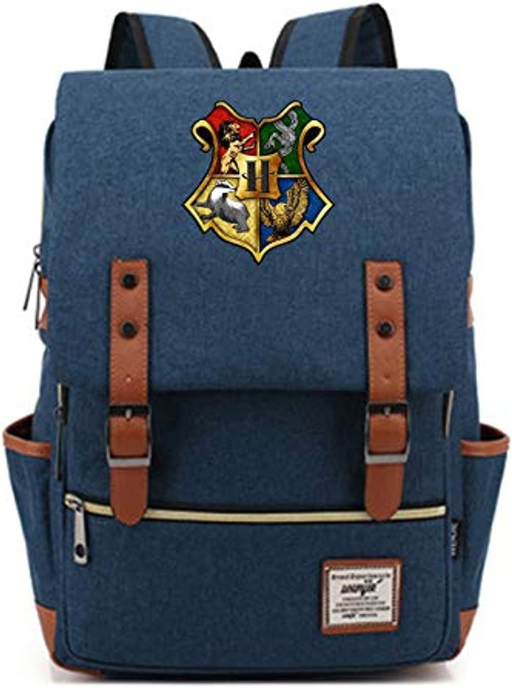 firstsight Harry Potter School Backpack, Vintage Laptop Backpack College Shoulders Backpack School Bag For Men Women Schoolbag