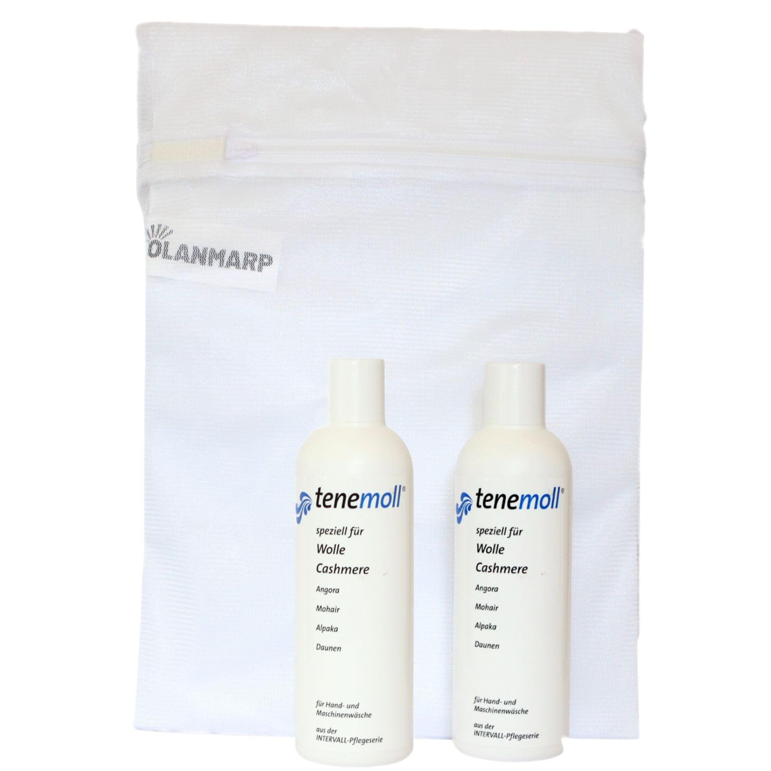 Detersivo lana concentrato Tenemoll liquido – con sacchetto per bucato Olanmarp, per lana e capi delicati, lavaggio a mano e in lavatrice, detersivo delicato (480ml)