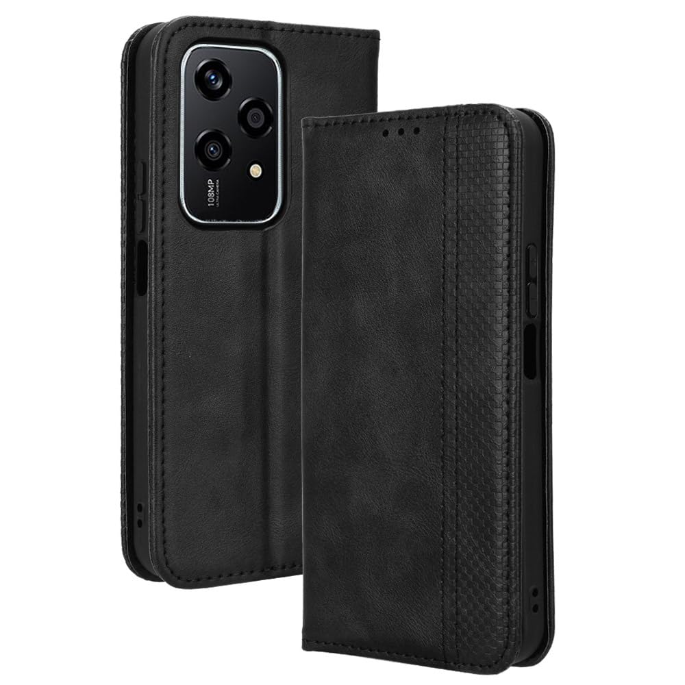 Custodia Honor 200 Lite 5G A Portafoglio In Pelle Con Supporto E Chiusura Magnetica - Copertina Libro Rosso Con Slot Per Carte - 2