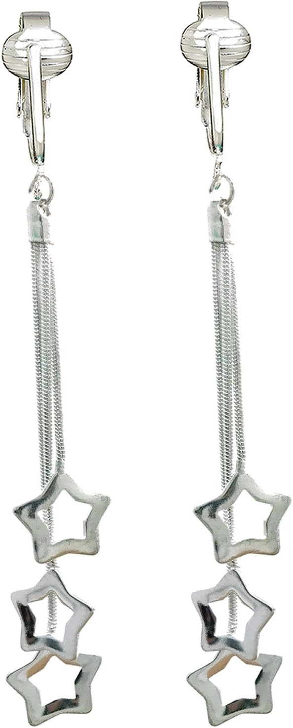 Aloha Earrings Clay Roses & Plumeria, Dangling Multi-leaves, Victorian Filigree Wood, Rhinestone & Glass Butterflies, Fabric Flower Hoops, Clip-on Earrings for Women…