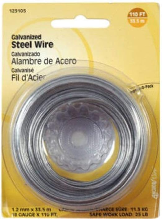 The Hillman Group 123118 32 Gauge Galvanized Wire, 100-Feet, 1-Pack