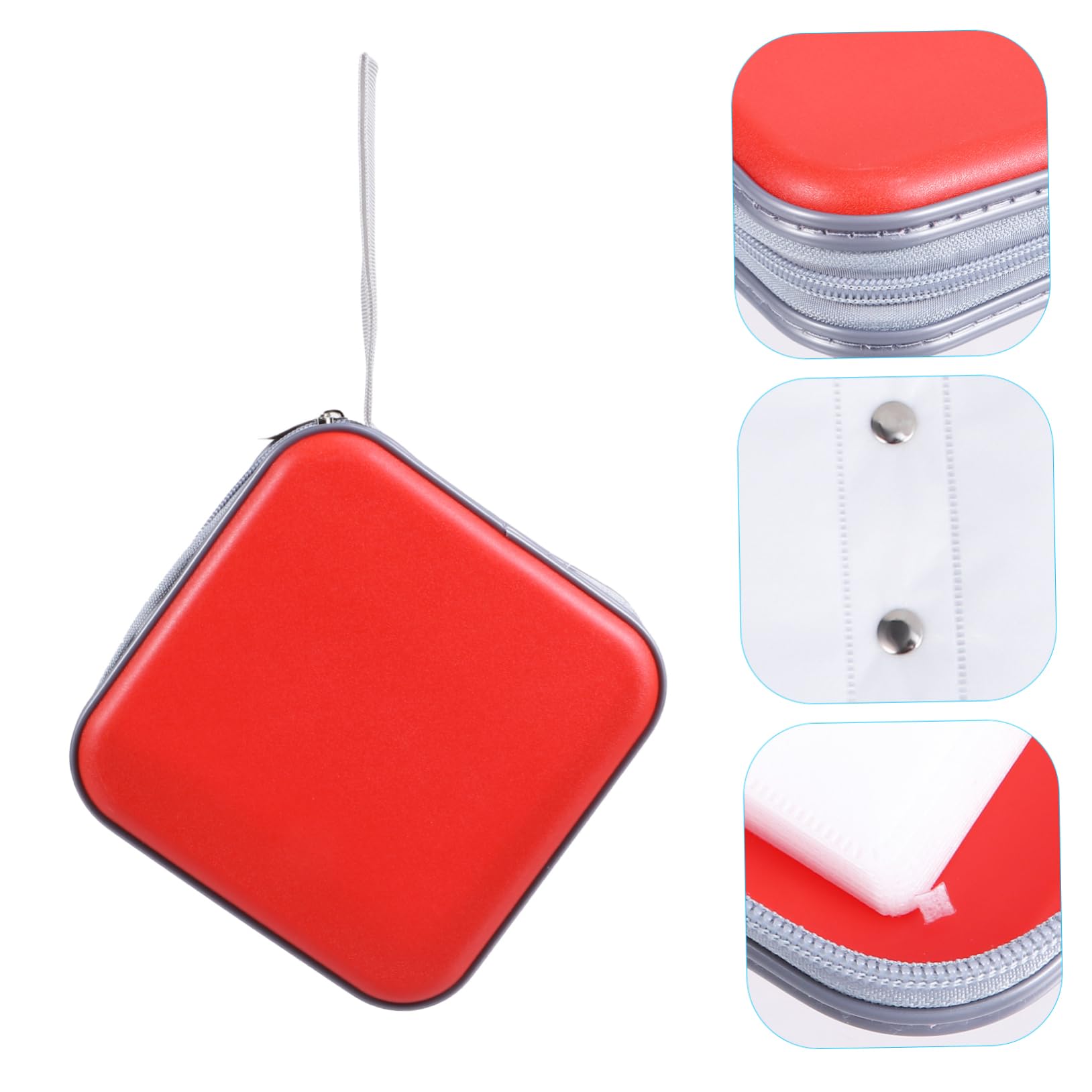 PRETYZOOM Étui de Rangement pour CD Pochette pour DVD Grande Capacité Housse CD Zippée pour Ranger Vos Disques