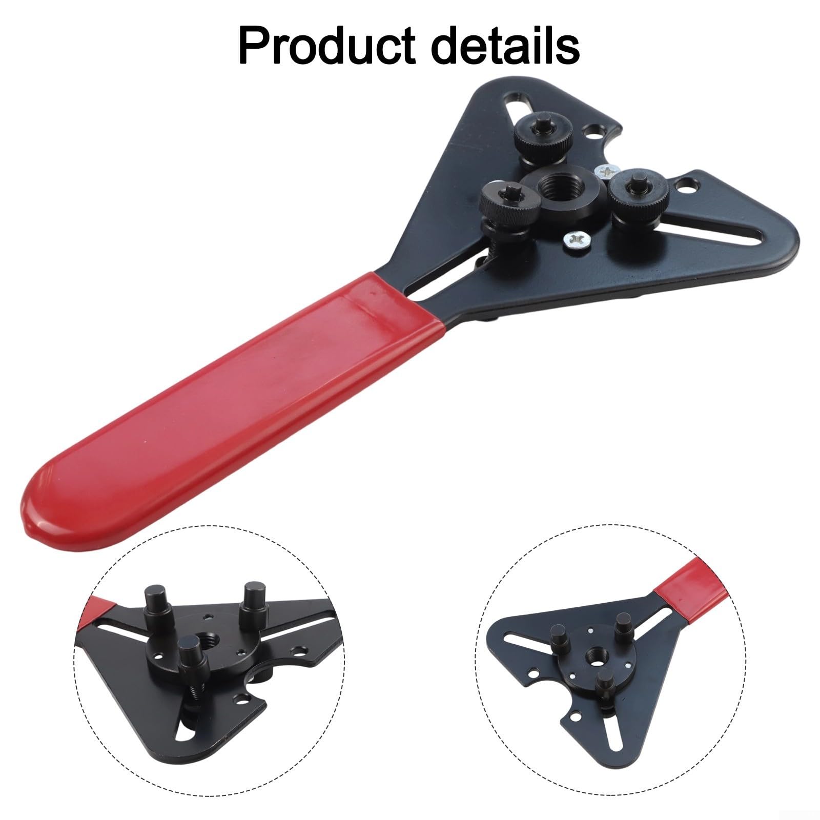 Strumento di rimozione frizione compressore A/C, chiave a tre fori per riparazione di auto e moto, kit estrattore manuale in acciaio con viti in ottone per