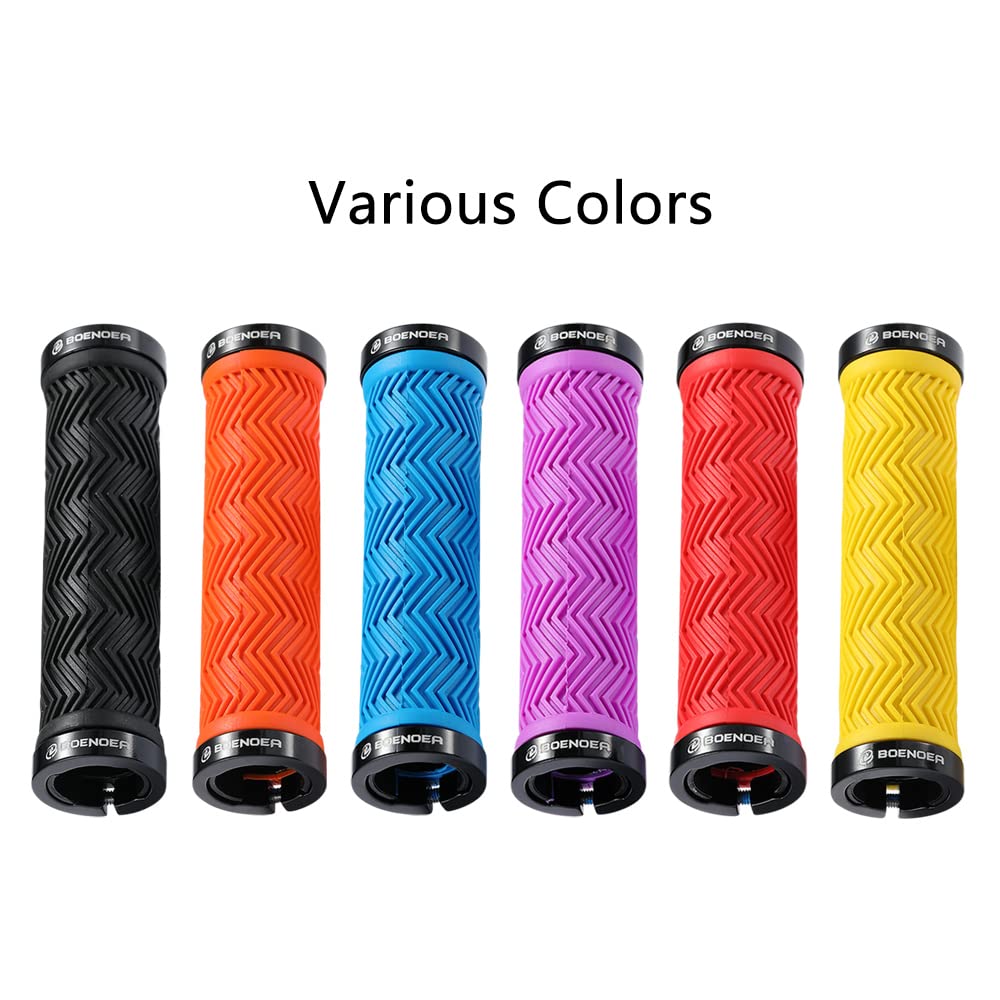 Boenoea Bicycle Handlebar Grips, Bicycle Grips 130 mm Handlebar Grips for MTB BMX Mountain Bike Folding Bike - Image 3