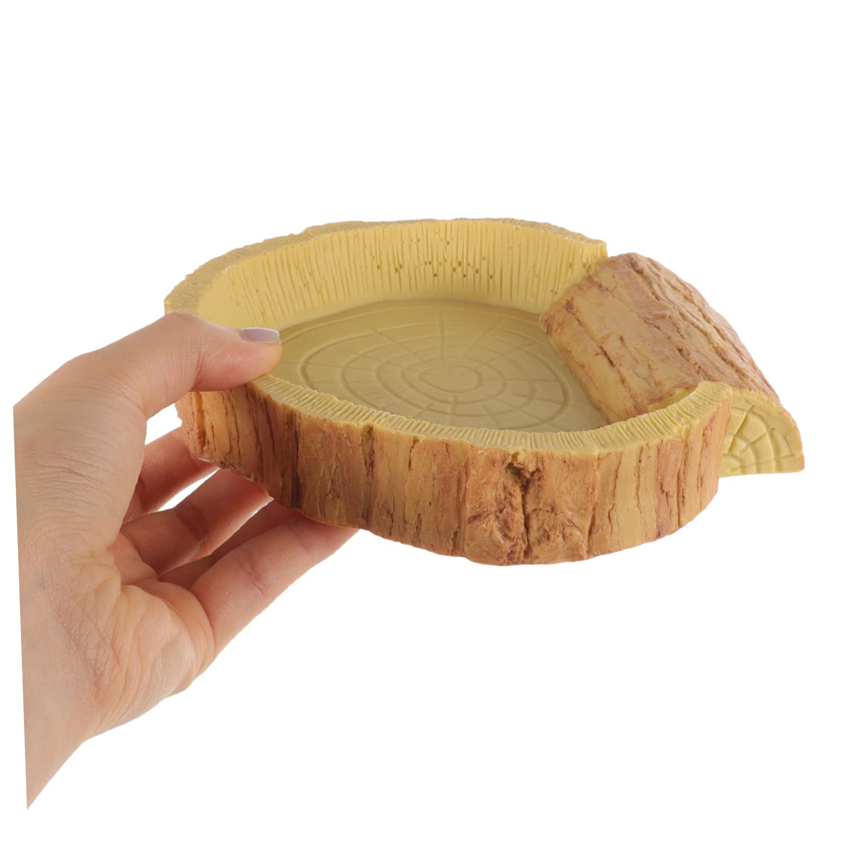 Toyvian Ciotola per Rettili in Resina, Arancione, Facile da Pulire, per Cibo e Acqua nel Terrario, Accessorio per Rettili e Tartarughe