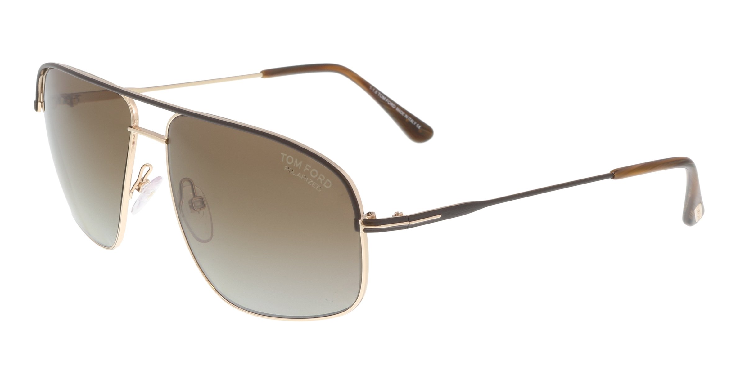 Tom Ford UV Protected Brown Aviator Full rim Sunglasses for Men - FT0924 60 28F