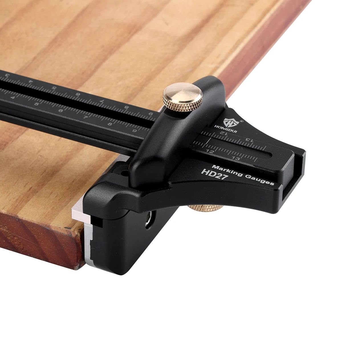 HONGDUI Marcador métrico e imperial de doble escala HD27, herramientas de marcado, con un diámetro de plataforma colgante de menos de 11 mm, se puede instalar un bolígrafo