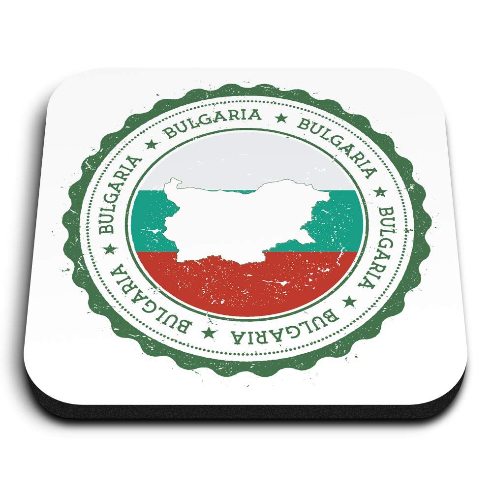 1 x Square MDF Fridge Magnet - Bulgaria Sofia Church Flag Travel 7954