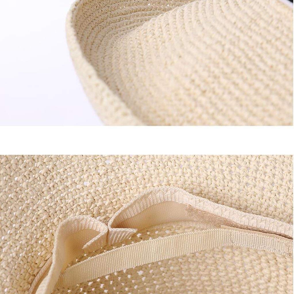 MU Viaje al Aire Libre Sombreros para el Sol Sombrero de Paja Entre Padres e Hijos Sombrero de Playa de Verano Gorra pequeña y Fresca de protección Solar