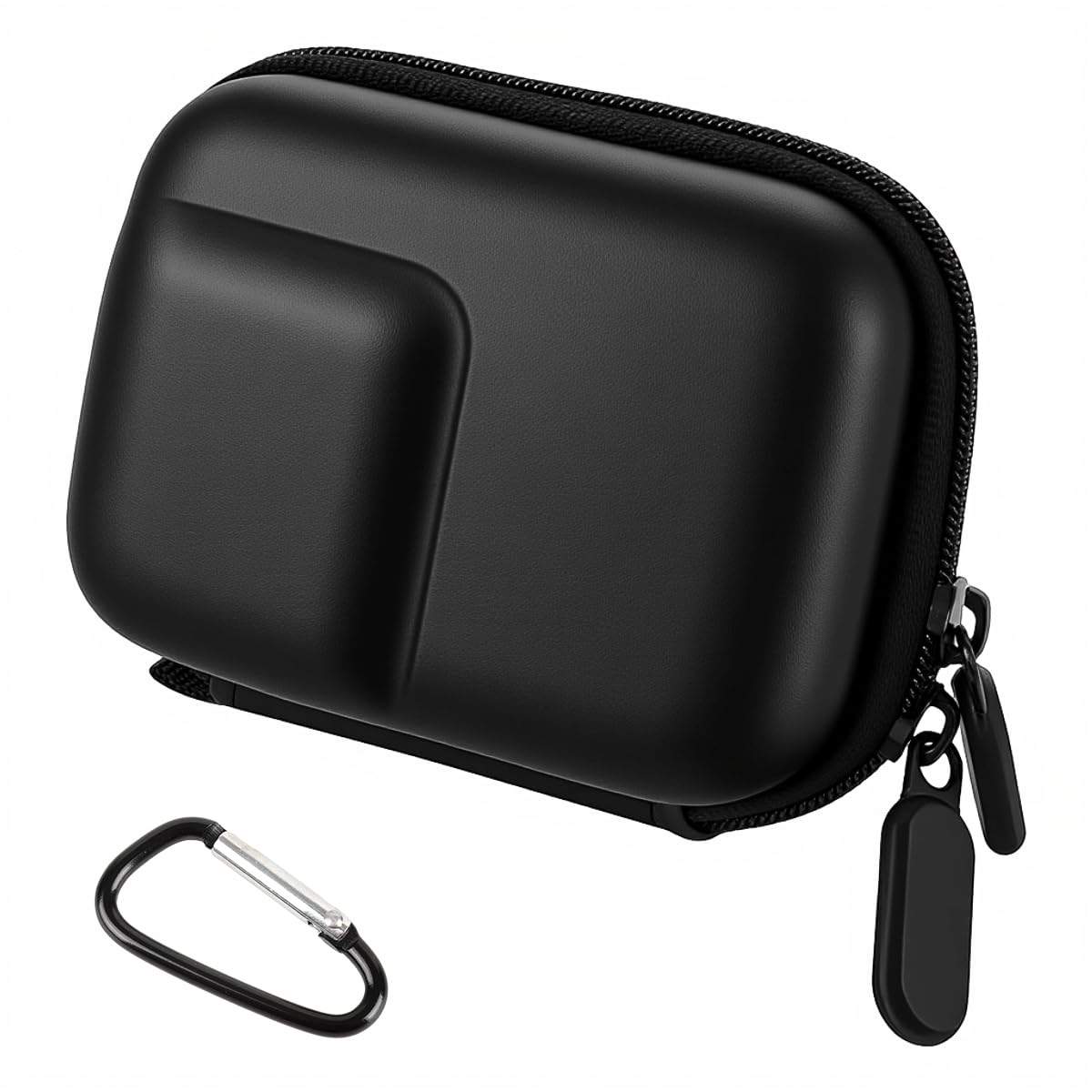 ZORBES® Compatible with Action 6/5 Pro/4, Action Camera Carry Bag PU Hard Shell Travel Case Bag with Carabiner, Custom-fit Velvet Liner Storage Case, Outdoor Waterproof Action Camera Bag, 9.5x7x4.6cm-image-31