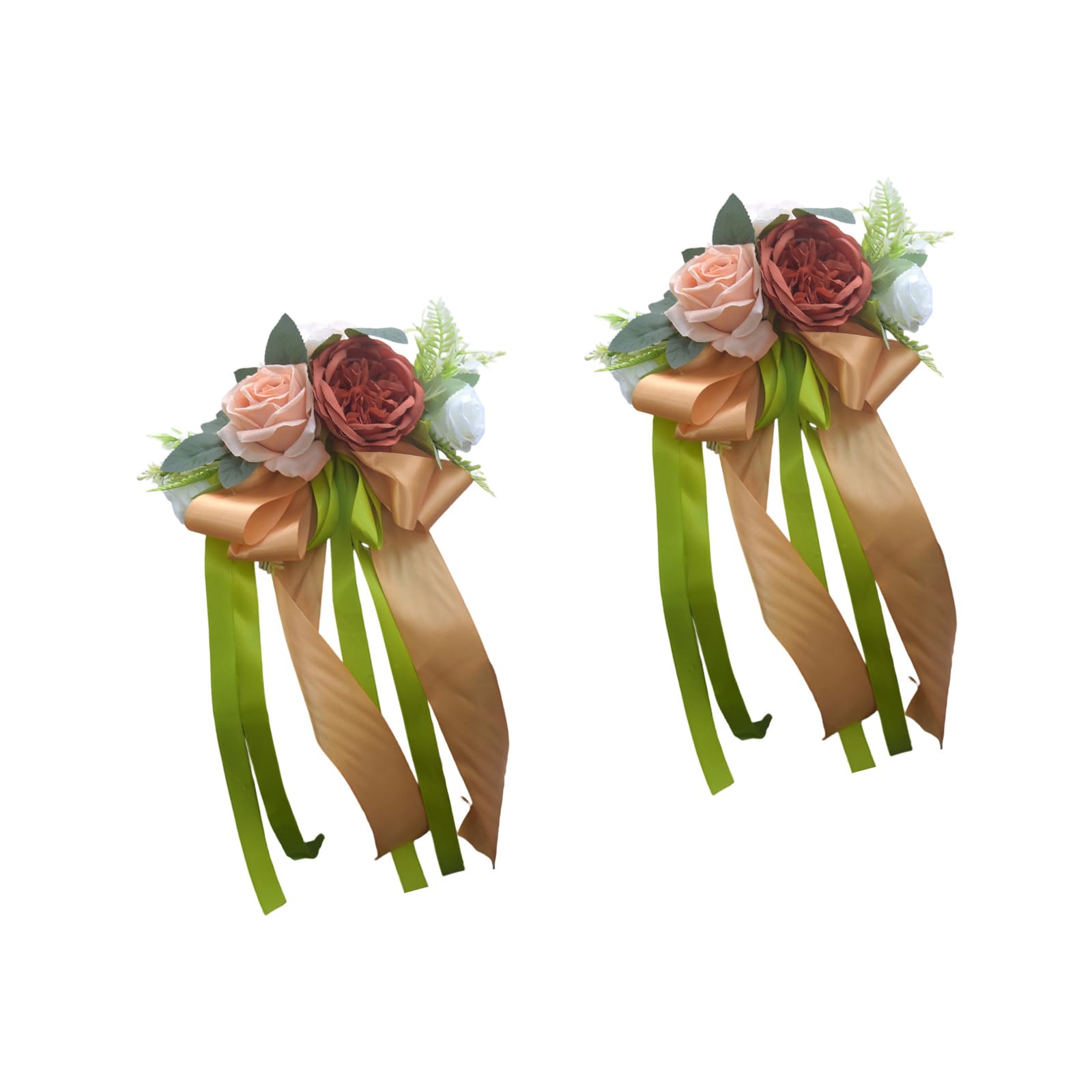 Hsioluted Reclaimable Artificial Floral Embellishments for Bridal Vehicle Adornment Event Themes and Parties Sumptuousness Wedding Car Flower Bedeck