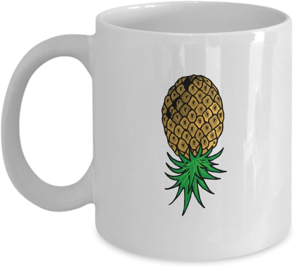 Swinger Symbol Upside Down Pineapple Code Gift Coffee & Tea Mug