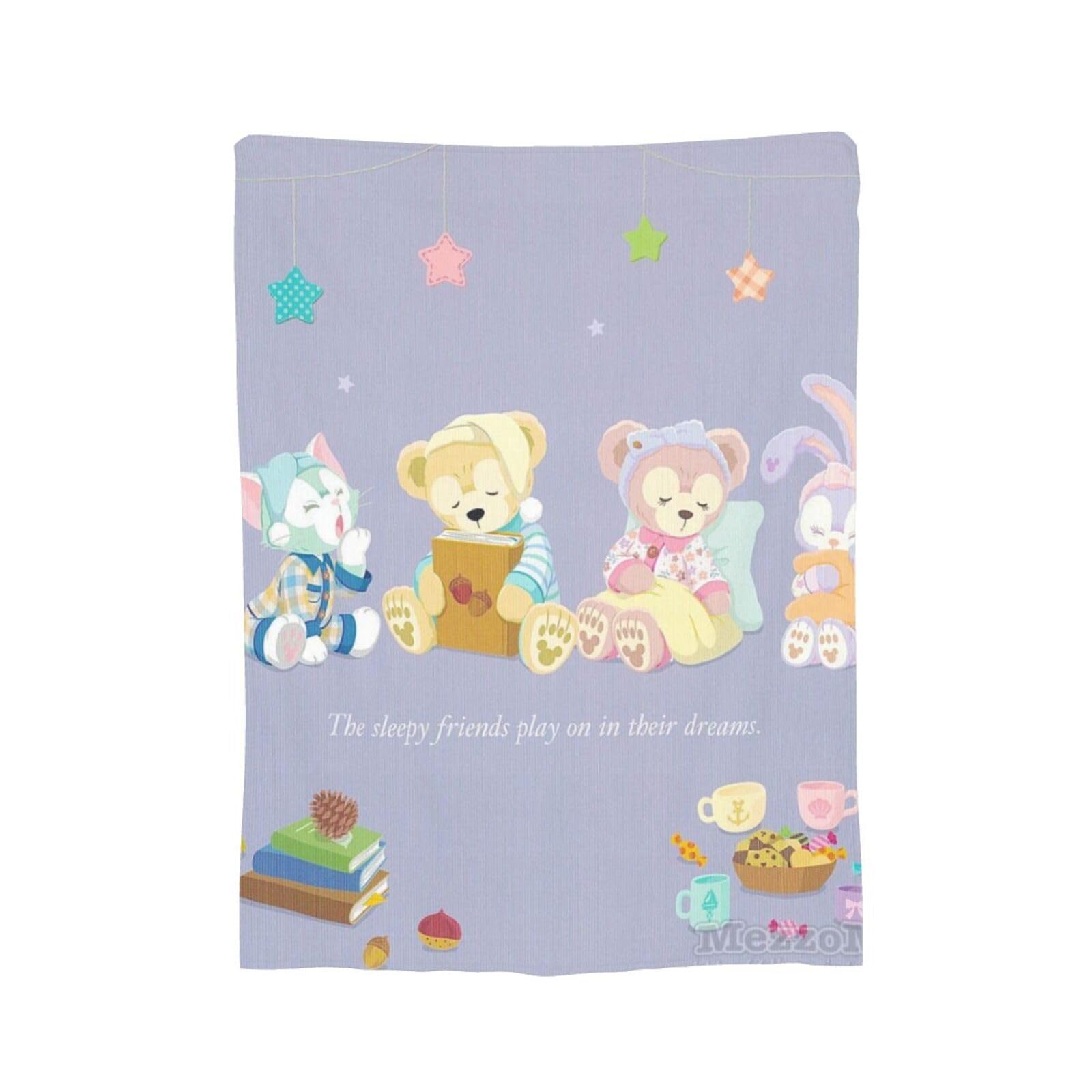 Amazon｜毛布 ダッフィーフレンズ (4) アニメ 軽量 ブランケット