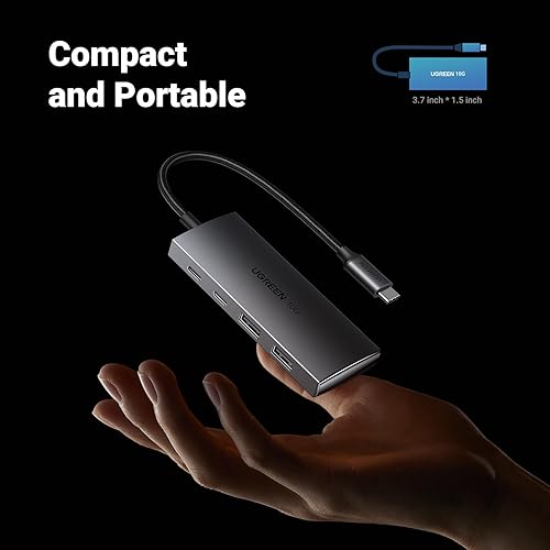 Miniatura 7 de UGREEN Hub USB C de 10 Gbps, 4 puertos USB 3.2 HUB con 2 USB-C 3.2 y 2 USB-A 3.2, extensor de puerto USB para MacBook Pro, MacBook Air, Acer Aspire,