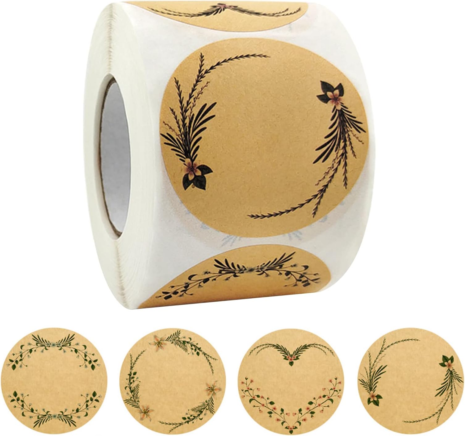 Compuye Autocollants D'étiquette De Cadeau De Noël,250pcs/Rolls Noël