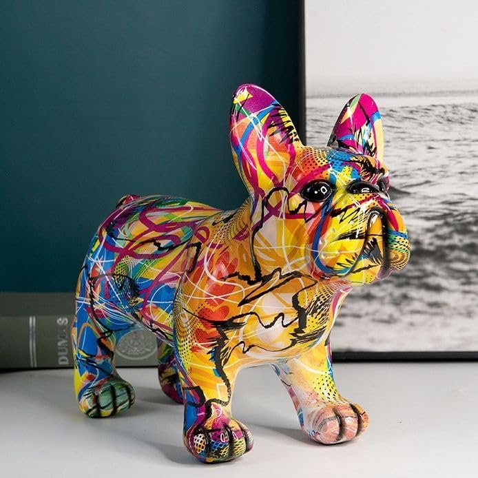 Amazon.co.jp: フレンチブルドッグ オブジェ 置 物 カラフル
