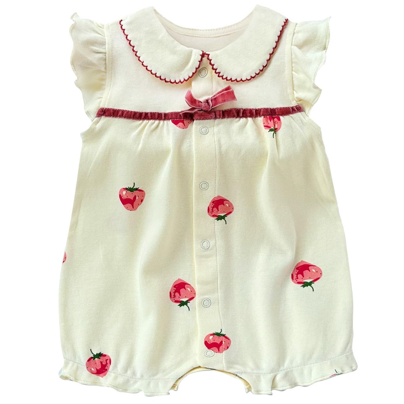FITFIFTH POD Baby Girl Romper Cute Cartoon Printed Short Sleeve One-Piece Romper Infant Summer Clothes 100% Cotton Jumpsuit - Review, Price and Buying Guide