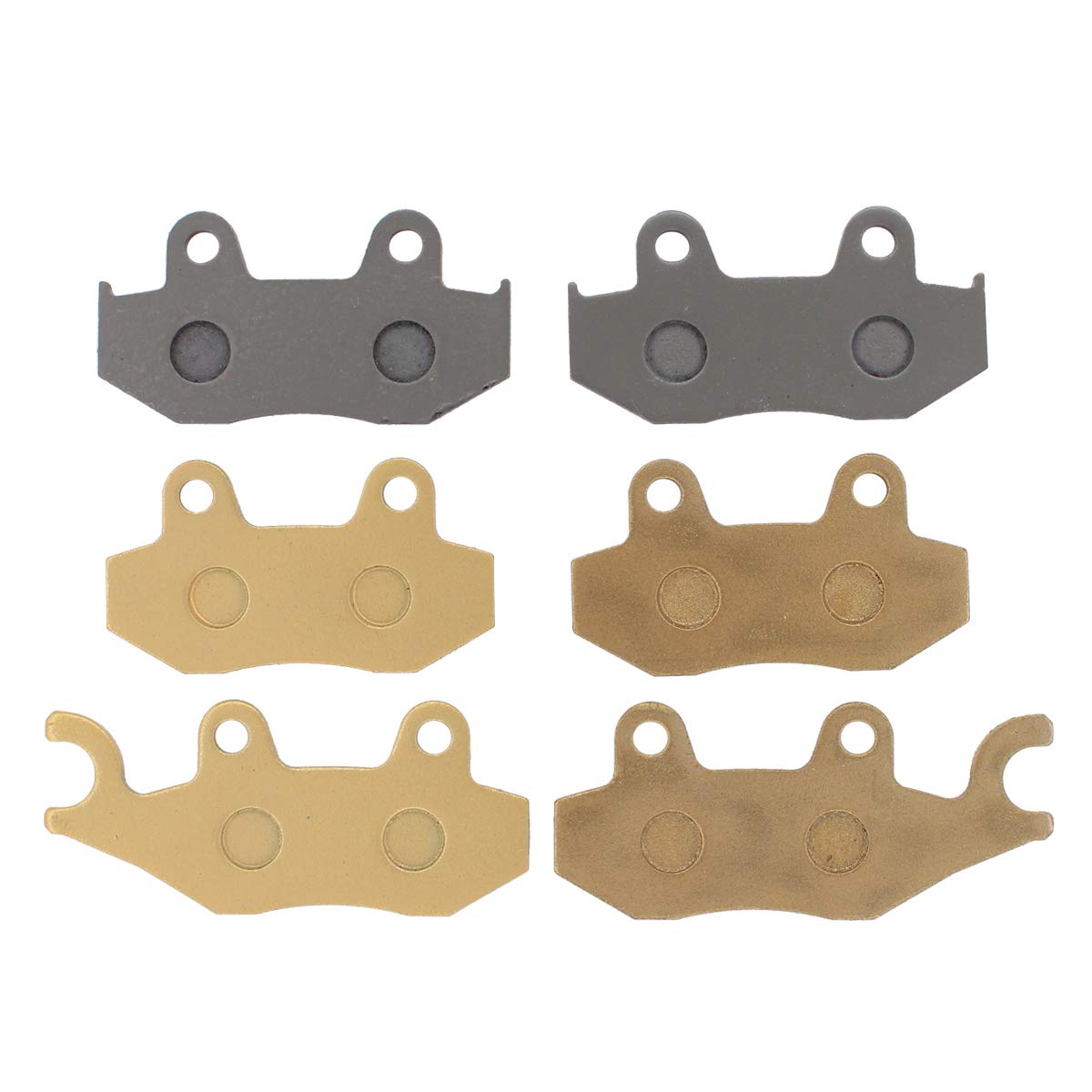 MOTOKU Bremsbeläge Komplett-Set Für Yamaha Rhino 700 (2008–2013)