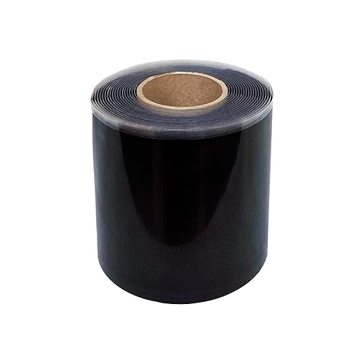 Anjon Manufacturing 6" x 50' Black EPDM Single Stick Flashing Tape - 302682.050