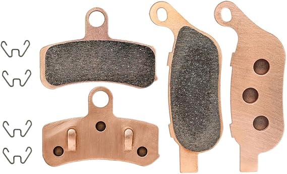 SYUU Motorcycle Front Rear Severe Duty Sintered Metal Brake Pads Aftermrket for Harley Davidson Dyna FLD Switchback 2012-2016 FXDC Super Glide Custom 2008-2014 FA457F FA458R