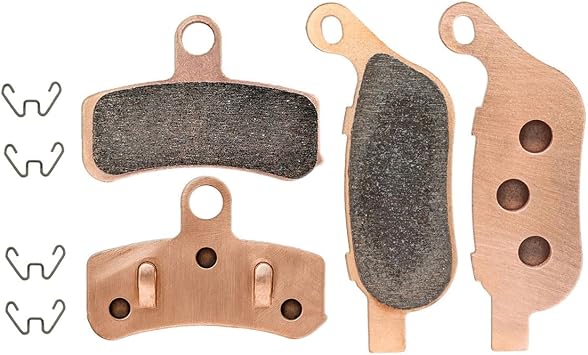 SYUU Motorcycle Front Rear Severe Duty Sintered Metal Brake Pads Aftermrket for Harley Davidson Dyna FLD Switchback 2012-2016 FXDC Super Glide Custom 2008-2014 FA457F FA458R