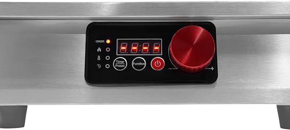 Commercial Induction Cooktop, Professional Electric Stove Hot Plate 3500W 110V with Led Display, Portable Induction Burner Single Stove Burner Electric for Cooking, 17.72 * 13.78 * 4.72 In,