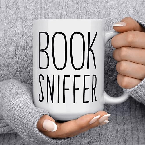 Miniatura 5 de Taza de café con diseño de libro, divertida taza bibliófila, libro libro librero, librero, regalos para amantes de la librería (11 onzas)