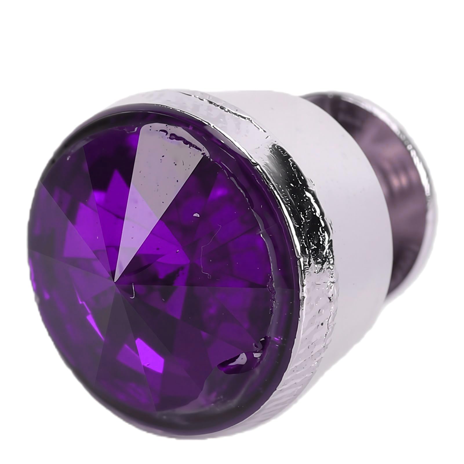 Rivetto con Strass, Bottone Decorativo con Vite in Ferro 12 Mm | Base in Metallo Placcato Oro, Resistente All'usura, Vite Sdoppiata 6,5 Mm