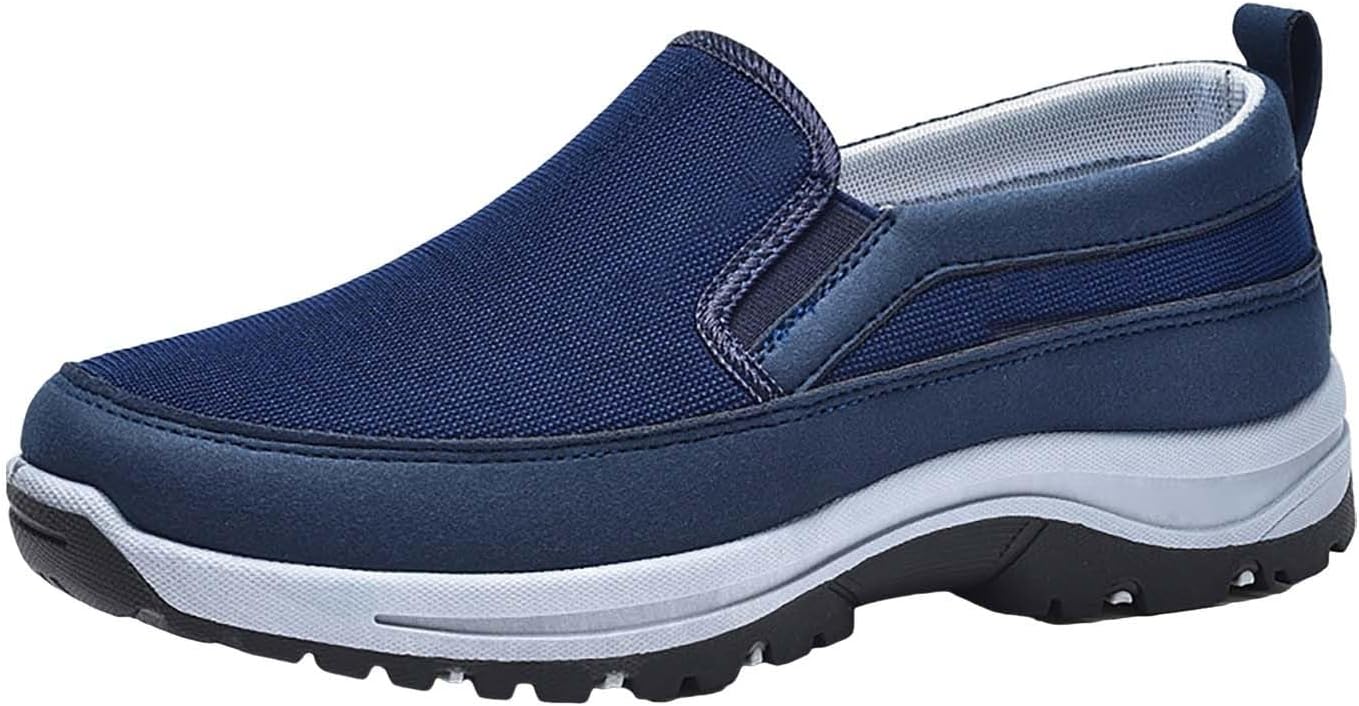 Slip On Walking Shoes for Men Mesh Laceless Lightweight Breathable Non Slip Casual Sandals Sports Walking Sneakers