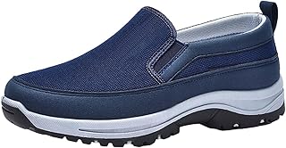 Fashion Spring and Summer Men Sports Shoes Flat Bottom Lightweight Mesh Breathable Slip On Comfortable Solid Color Simple Características: Zapatos Hombre Botas de Invierno