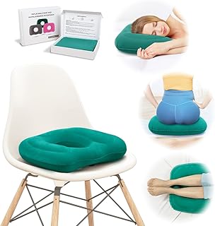 Inflatable Donut Pillow,Hemorrhoid Cushion- Excellent for Tailbone, Prostate, Sciatica, Bed sores, Postpartum Pregnancy, Post-Surgical Pain-Orthopedic Firm seat Cushion for Home, Office or car(Green)