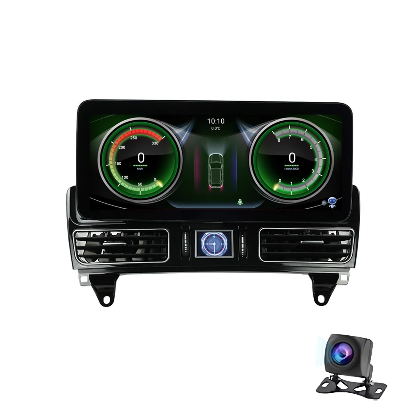 Android 12 12.5" Double Din Touch Screen Car Radio For Mercedes Benz ML GL GLE GLS W166 X166 2012-2015 With BT AHD Backup Camera/ GPS Navigation Built In Carplay Android Auto Steering Wheel Controls (