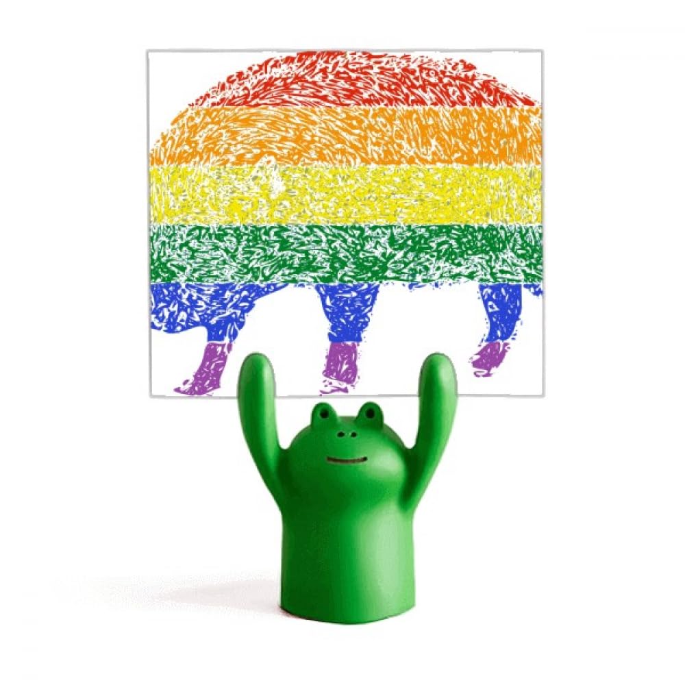 Pince note LGBT grenouille Rainbow Pig idée cadeau fierté - 4