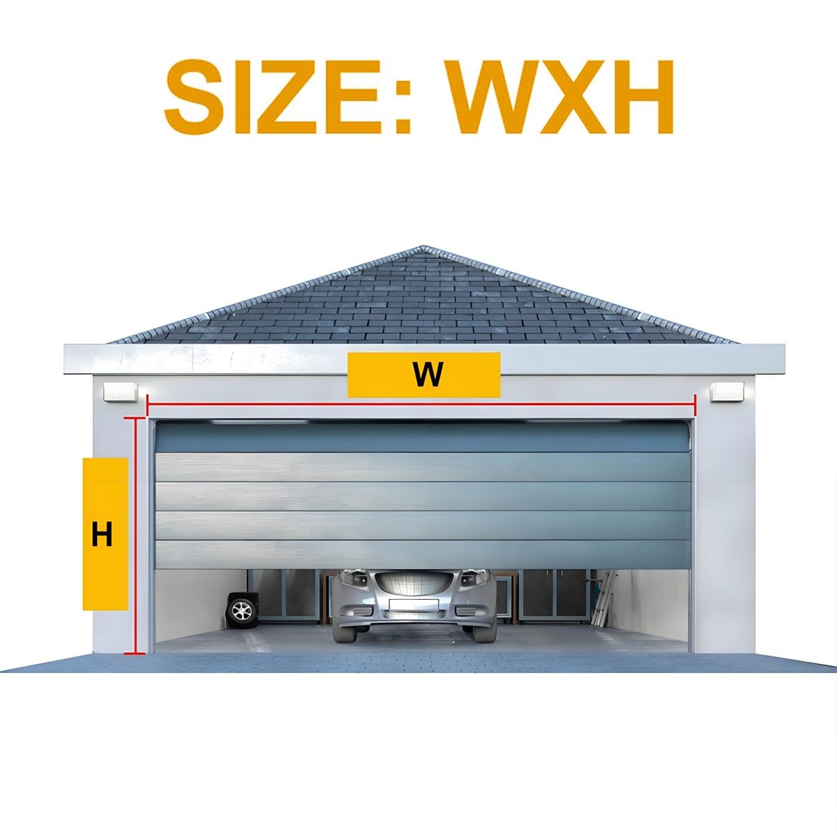 Garage Magnetische Thermische Isolierte tür Vorhang, Garagentor-Vorhänge, Garagentorschutz für Den Wintern, Garagentor-Isolationsset, Thermovorhang Magnet tür Abdeckung Wetterfest(Black,320x240cm)
