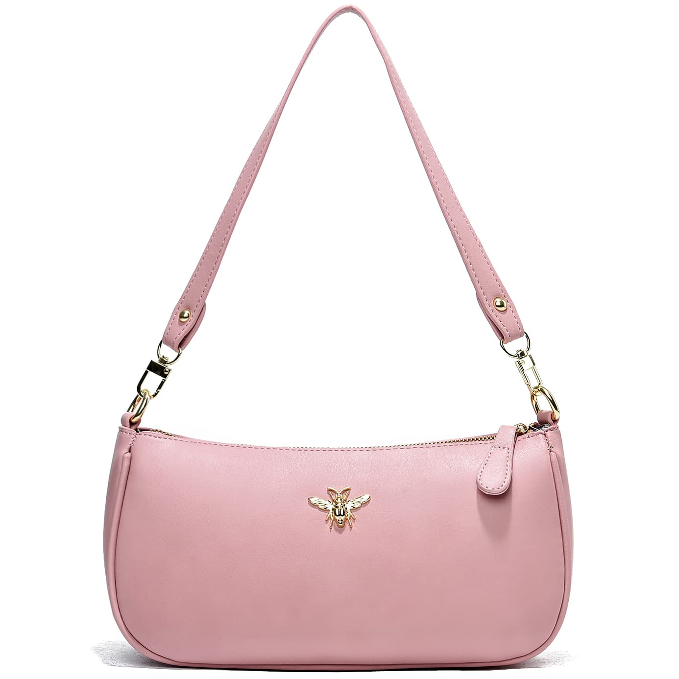 Small Tote Shoulder Bags Purses for Women Retro Classic Crossbody Bags Cute Clutch Purse and Handbag, 0-3-pink a, S
