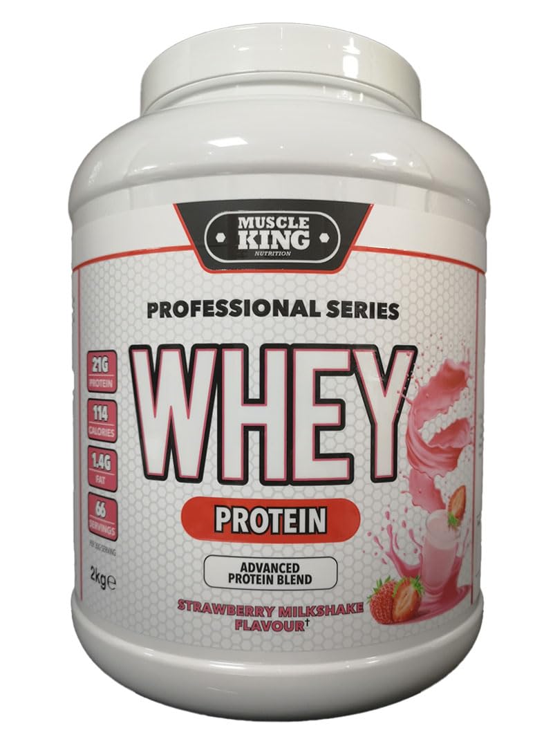Muscle King NutritionWhey Protein - 2kg - Strawberry Milkshake