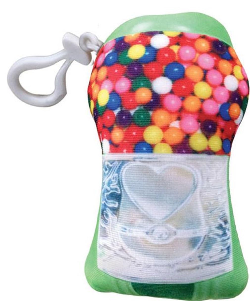 iscream Sweet Treats Bubble Gum Scented Gumball Machine Squishem Backpack Charm Toys & Games