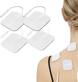 Healthcare World Tens Electrode Pads (Pack Of 4) Superior Long Lasting Self-Adhesive Electrodes 5x5cm Prewired Compatible With Medfit | Tenscare | Bodyclock | TPN | Neurotrac | Auvon Tens Machines