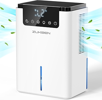 Quiet Dehumidifier with 7-Color LED Light and Sleep Modes