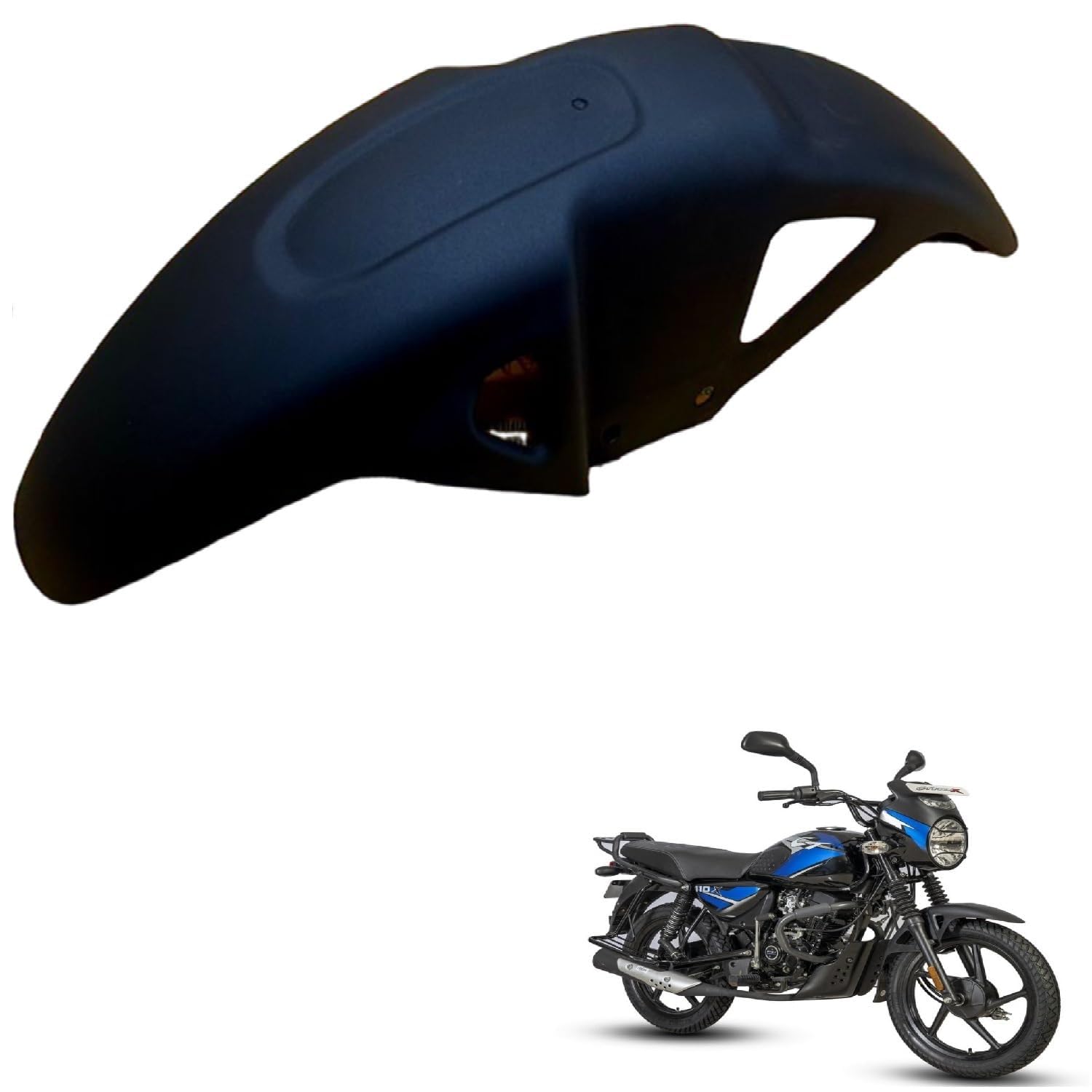 GadiParts Bike Front Mudguard/Mud Guard/Front Mudguard Black for Ct-100X-image-5