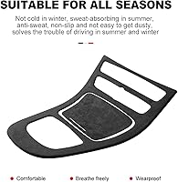 Vista 5 de Cubierta de panel de consola central para Mercedes-Benz Clase E W213 2019 2020, estilo Alcántara, caja de almacenamiento, accesorios interiores