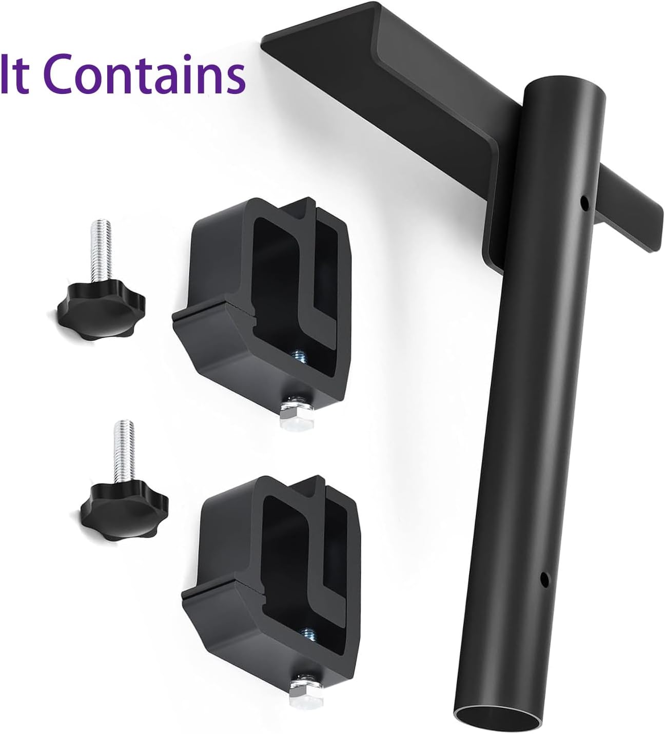 No Drilling Side Flag Pole Mount Kit for Truck Bed, Heavy Duty Universal Black Flagpole Holder Fit Up to 1.5" Pole