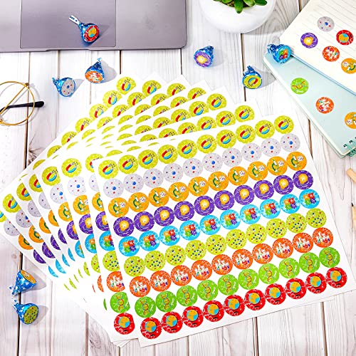 1800 Pcs Science Stickers for Party Favor Stickers Bulk Chocolate Science Decals for Chemistry Laboratory Birthday Theme Party Favors, 9 Styles