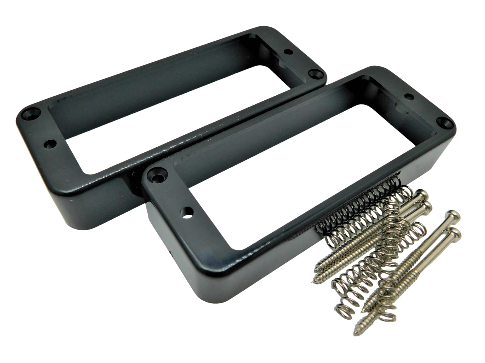 Mini Mounting Rings, P90 Sized W/Screws Black