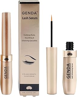GENDA Lash Serum for Eyelash Growth, Thicker, Fuller and Longer Looking Eyelashes | Vegan and Cruelty Free (4 ml)