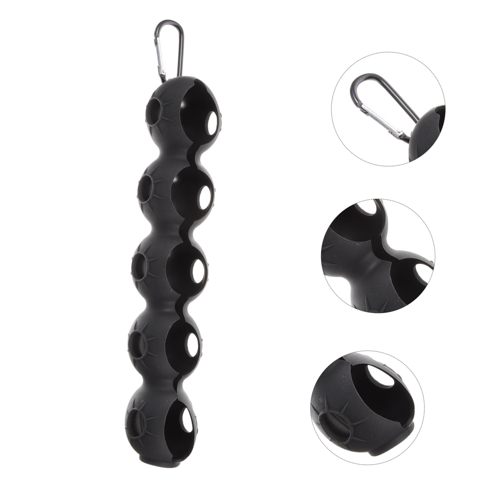 Porte-balles de Golf en Silicone Noir Élastique Résistant Hommes