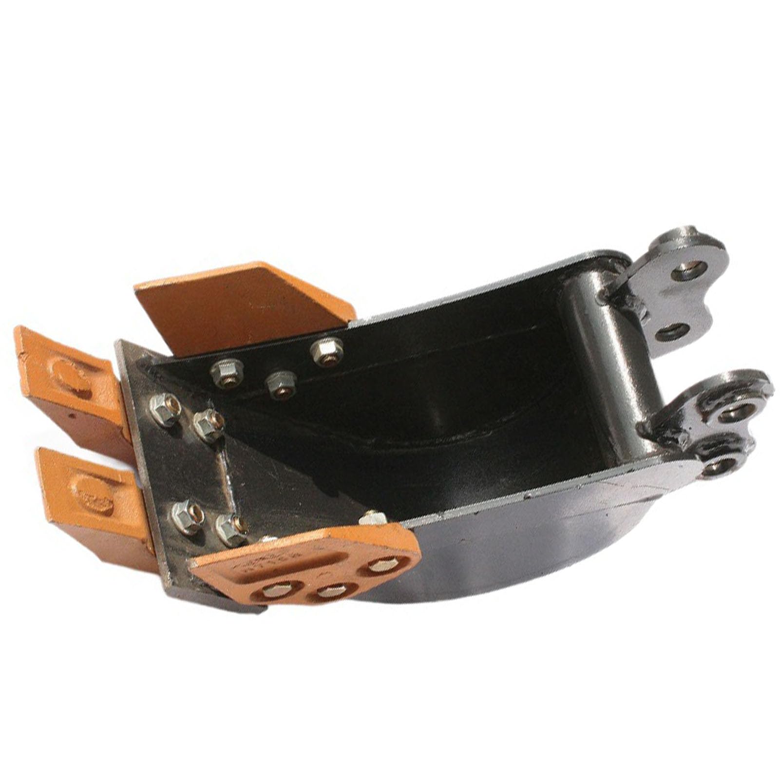 Tosuny Mini-Baggerlöffel aus Metall, 200 Mm, Robuster Baggerlöffel mit Zähnen aus Legiertem Stahl, Baggeraufsatz für 2-Tonnen-Minibagger, Ideal für Kleine Bagger