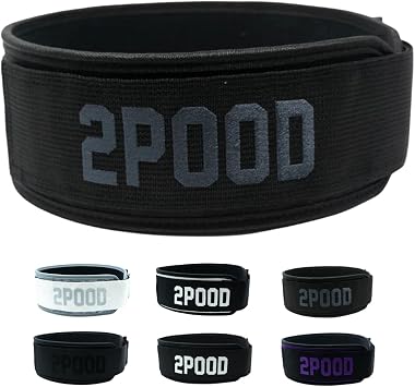 2POOD 4 Weightlifting Belt | CrossFit Weightlifting Belt | 4-inch Wide and Built for Support, Flexibility, and The Ability to Cross Train Easily