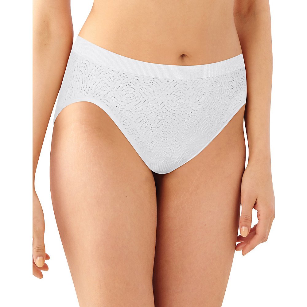 womens Comfort Revolution Seamless Hi-cut Panty, Full-coverage Microfiber Stretch Underwear, 3-pack (Colors May Vary)